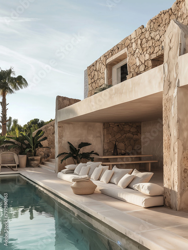 mediterranean villa with pool