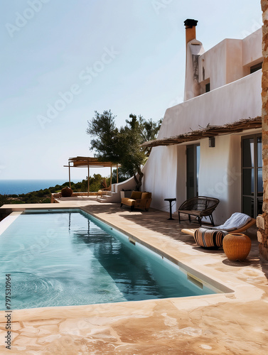 mediterranean villa with pool