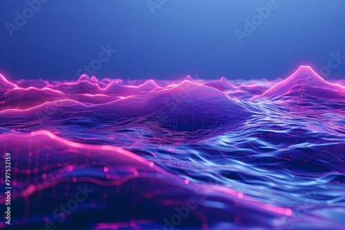 3D Light Wave Synthesis: Virtual Neon Sea of Synthesized Waves