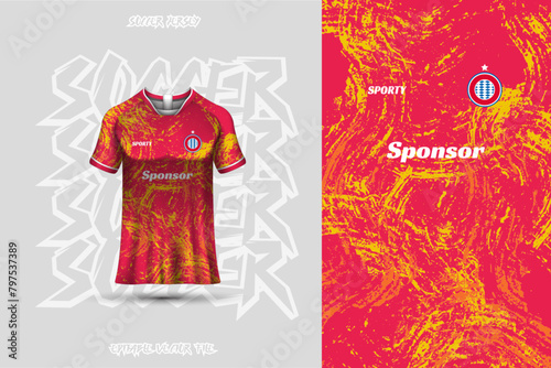 Football jersey design template, suitable for jersey design, background, poster.