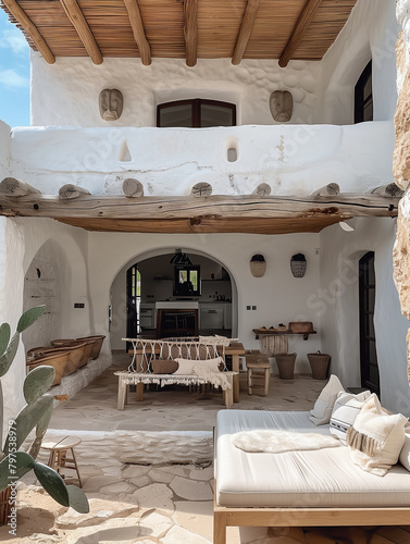 interior design of an ibiza house