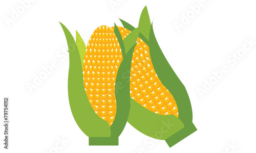 Corn Vector Design And Illustration.
