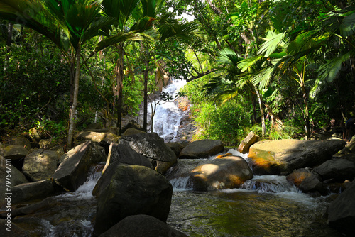 Sauzier Wasserfall Mahé Seychellen