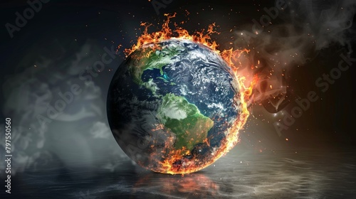 Global warming occurs when the Earth's atmosphere traps heat from the sun. Make the planet hotter