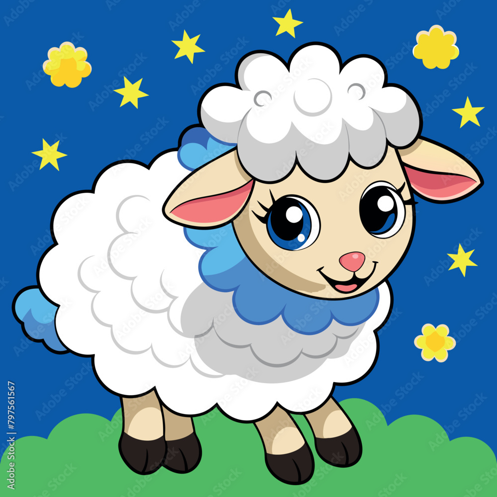 cute lamb star moon night character puppy
cute lamb star moon night character puppy