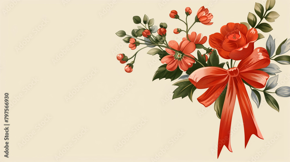 Obraz premium Gift wrapping ribbon