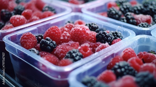 raspberry and blackberry tart. generative ai