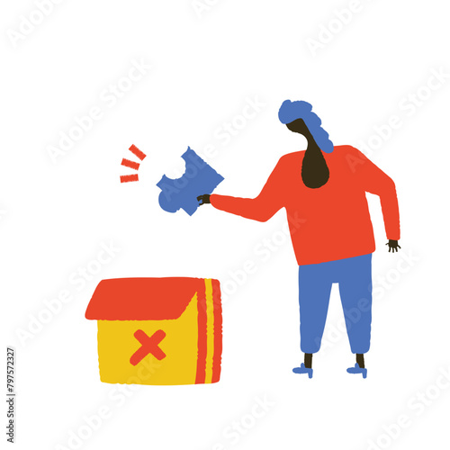Throwing away