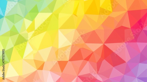 a colorful triangle pattern