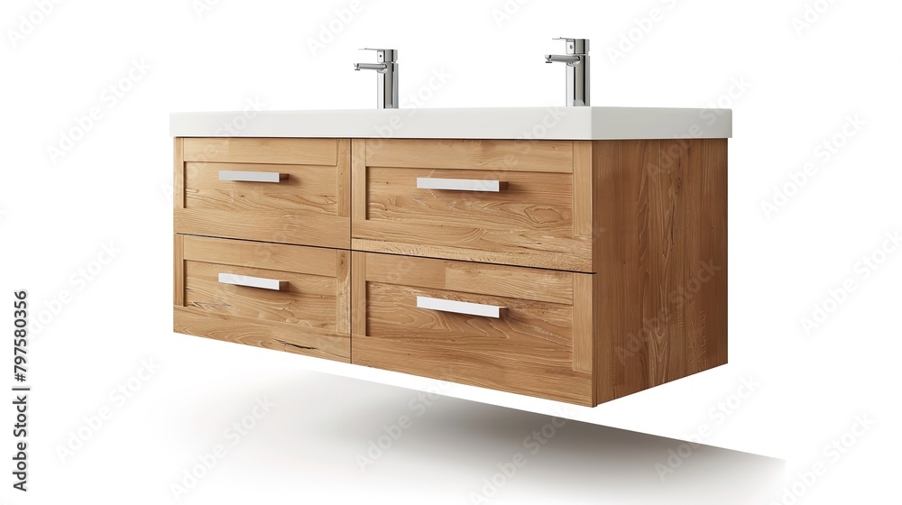 Bathroom Furniture: Hanging Cabinet with Four Drawers

