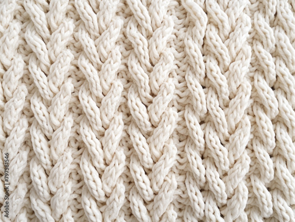 a close up of a white knitted fabric a close up of a white knitted fabric