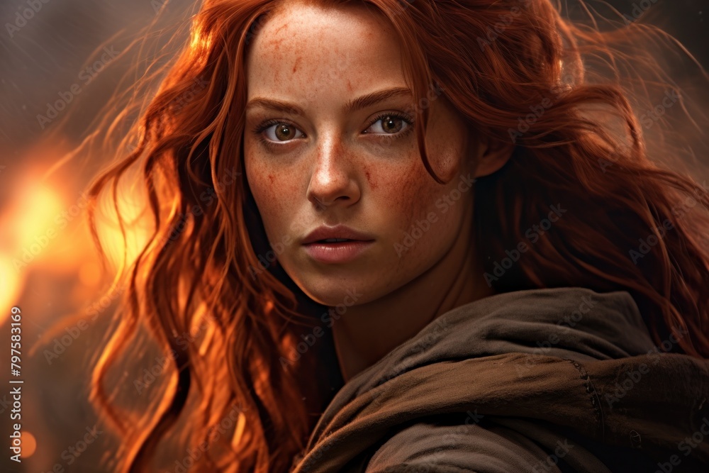 a woman with red hair a woman with red hair