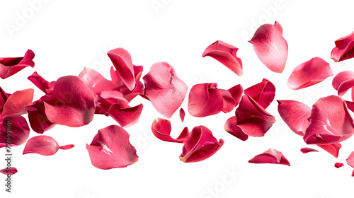 Floating red rose petals clipping path © Kavindu Dilshan