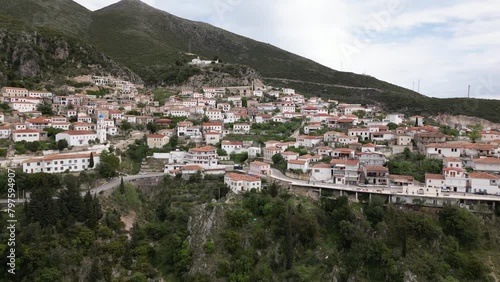 Drone Footage: Discovering the Picturesque Dhermi Old Town and its Stone Houses on Albania's Southern Coast