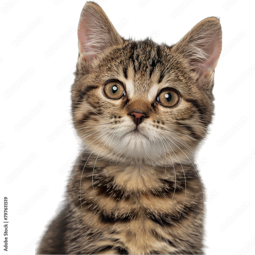 Naklejka premium british cat isolated on white