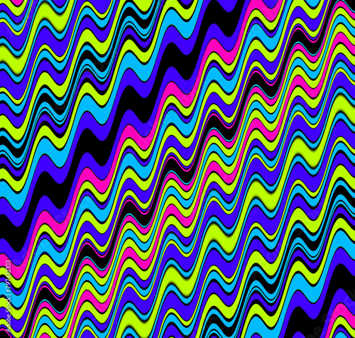 seamless pattern with colorful waves