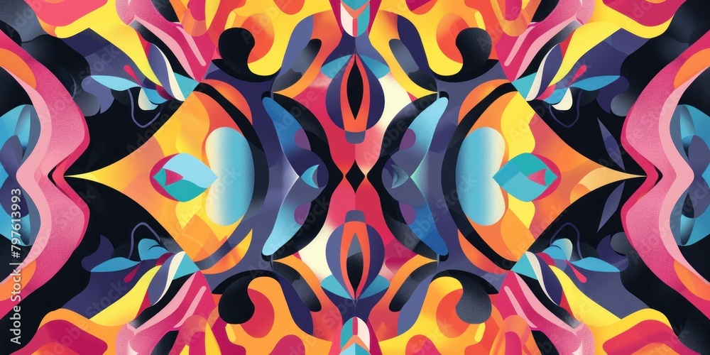 Eye-catching Symmetric Abstract Background with Balanced Design and Harmony.
Eye-catching Symmetric Abstract Background with Balanced Design and Harmony.