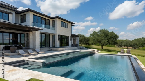 Architectural Elegance: Luxury Living at its Finest with Poolside Sophistication