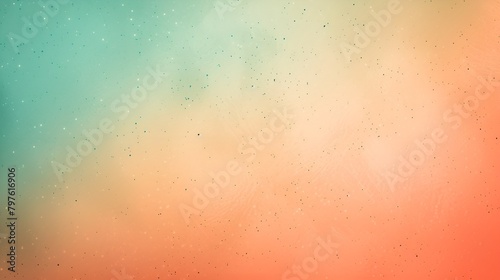 Jade and Apricot Gradient Background with Black Microdots, Jade, apricot, gradient background, microdots photo