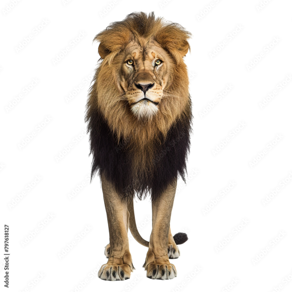 lion isolated on white background