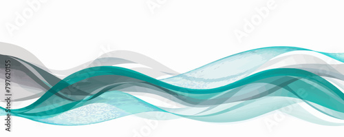 a blue and white wavy wave on a white background