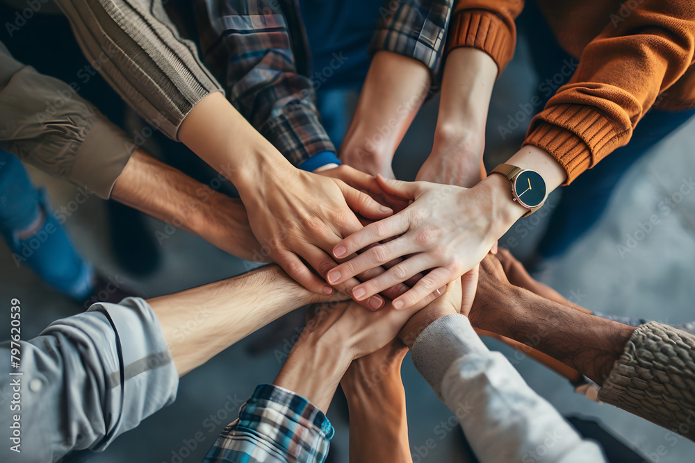 group of people holding hands with their hands together group of people holding hands with their hands together