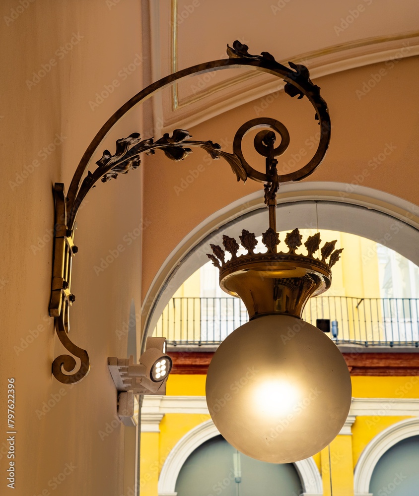 old fashioned street lamp