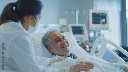 Patient Thanking Doctor After Successful Treatment, Patient, thanking, doctor, successful treatment