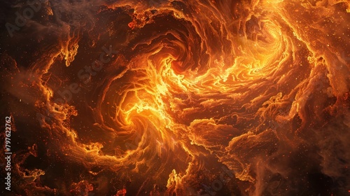 Abstract background with stylized lava swirls in a symphony of molten motion. 