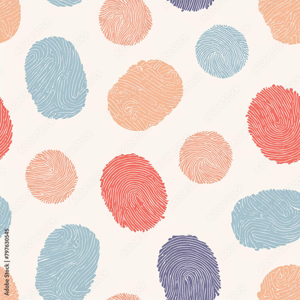 Seamless pattern of fingerprint textures Seamless pattern of fingerprint textures