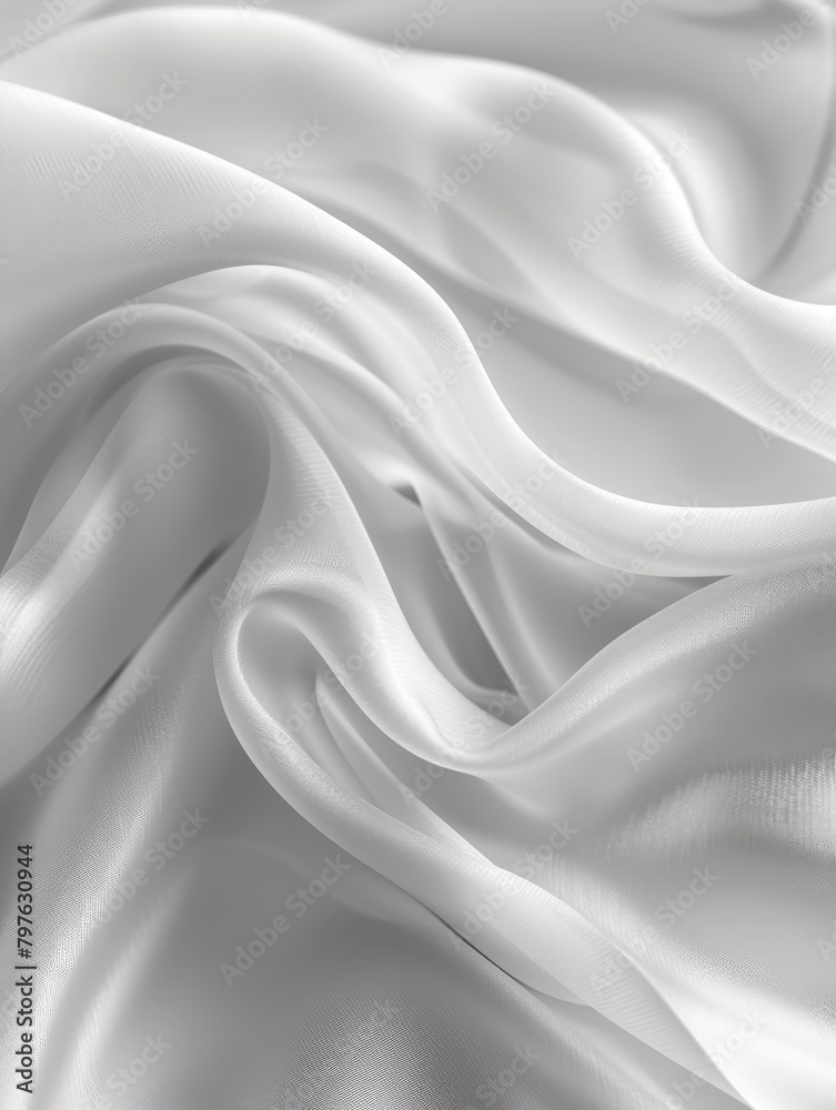 Obraz premium Close up of white satin fabric