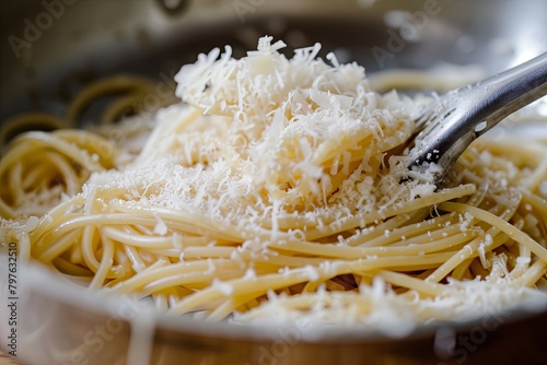 Parmesan Perfection  The Elegance of Spaghetti Captured