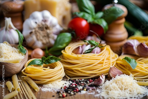 Capturing the Essence: Spaghetti and Ingredients - Balancing Italy's Flavors