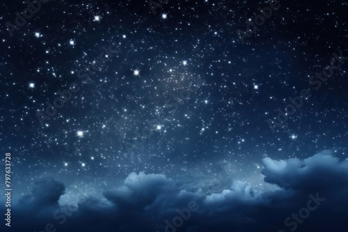 Starry sky backgrounds astronomy outdoors. © Rawpixel.com