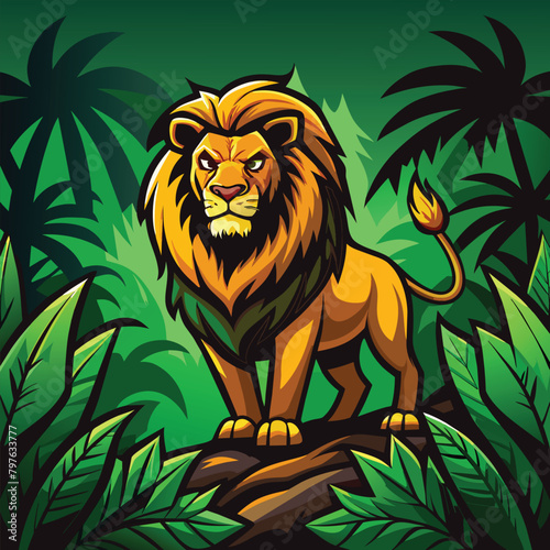 The Lion in the Forest