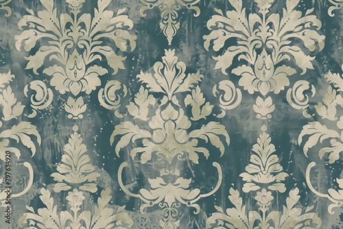 A fusion of fleur-de-lis motifs and textures creating a timeless appeal for backgrounds and decor.