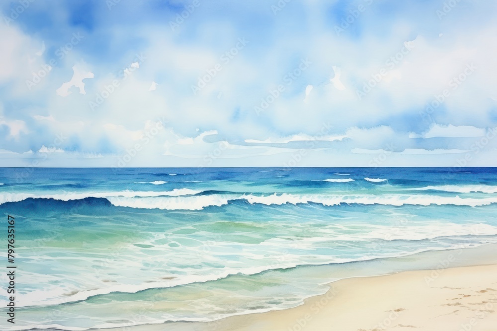 Obraz premium Beach Landscapes landscape outdoors painting.