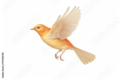 minimalist bird flying
