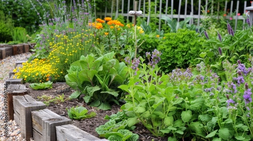 Scented Herb Borders for Vegetable Beds