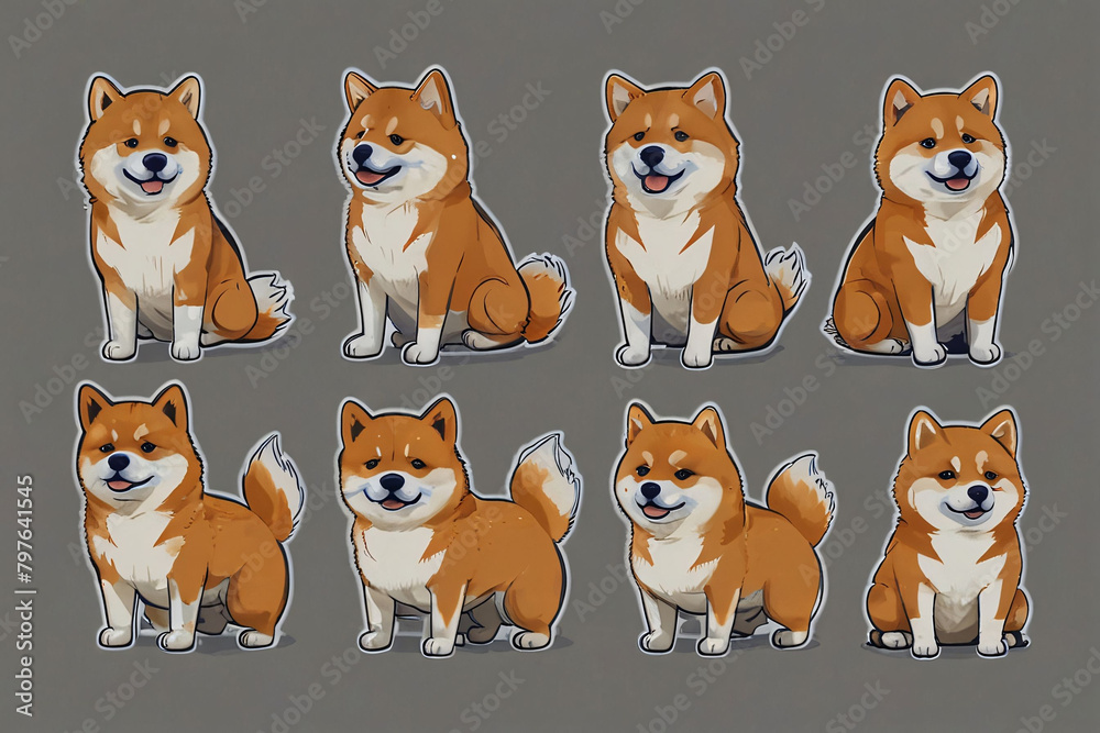 Shiba Inu dog sticker