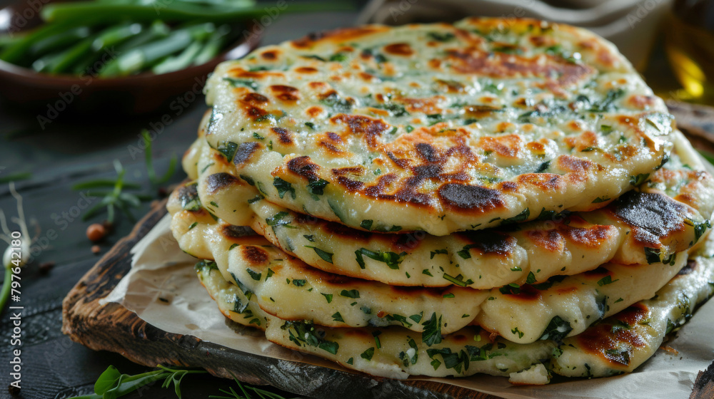 Traditional dishes of the Armenian cuisine Zhingyalov khats.