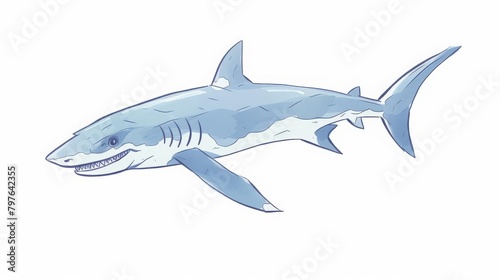 sapphire shark circling