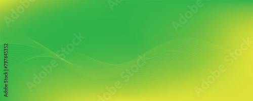 Abstract green gradient background with wavy lines. EPS10
