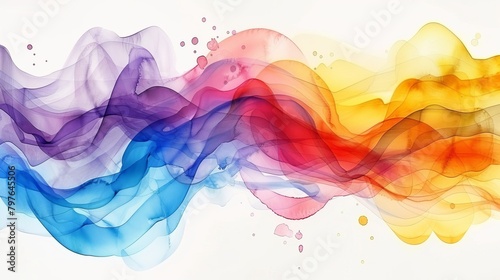 trendy fluid liquid ink painting colorful background wallpaper, a abstract fluid shape with wave colorful smoke, gradient trendy mesh background, modern bright rainbow smoke with glowing dots