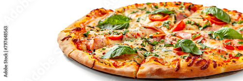 Delicious Pizza white background,Pizza with white background high quality ultra hd