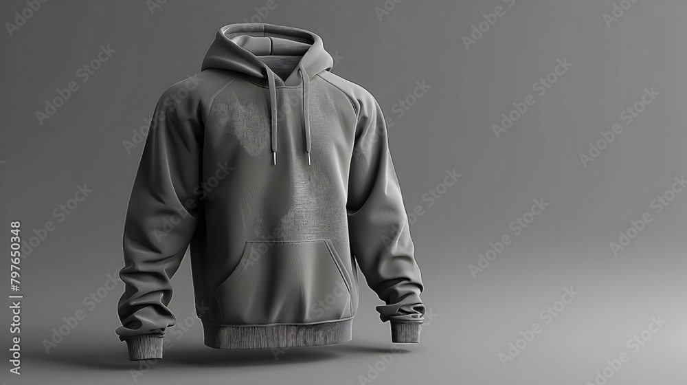 Blank Charcoal Gray Hoodie Mockup for Digital Product Showcase and Branding Presentation Blank Charcoal Gray Hoodie Mockup for Digital Product Showcase and Branding Presentation
