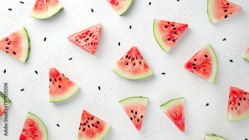 watermelon on white background