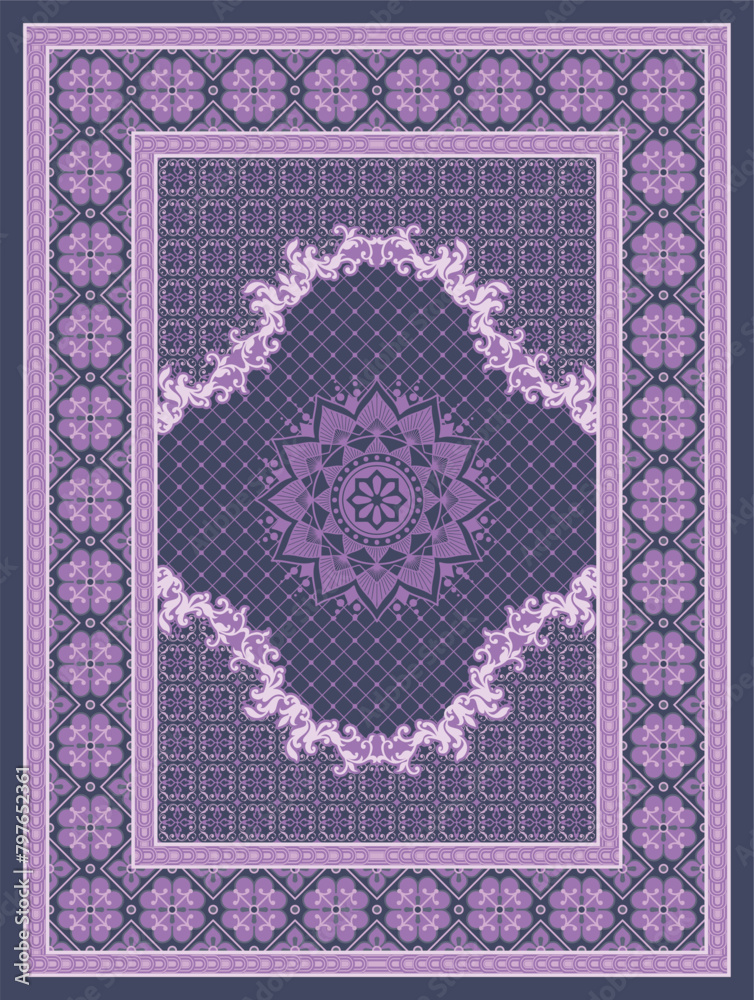 Obraz premium vintage carpet vector design 27