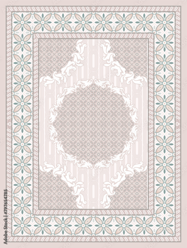 Obraz premium vintage carpet vector design 8