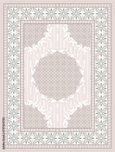 vintage carpet vector design 8
